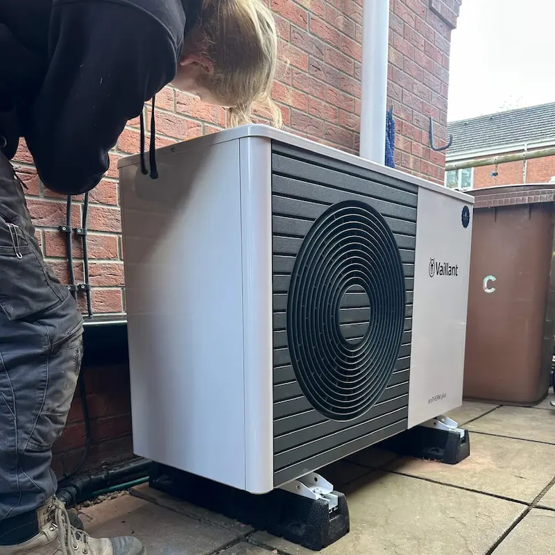 Vaillant heat pump installation in Lincolnshire